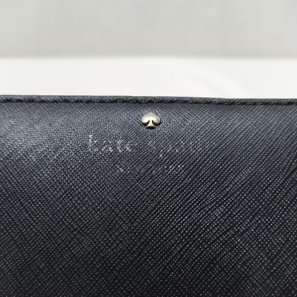 Kate Spade New York Black Leather Zip Around Credit Card Wallet - $178 - Picture 3 of 16